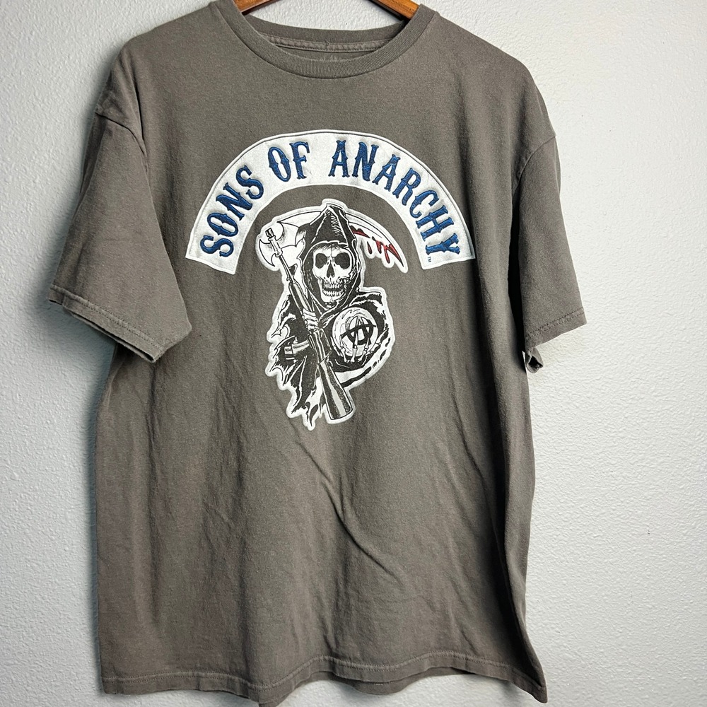 Sons of Anarchy Prospect Graphic T-Shirt Grim Reaper Crew Motorcycle TV Show XL